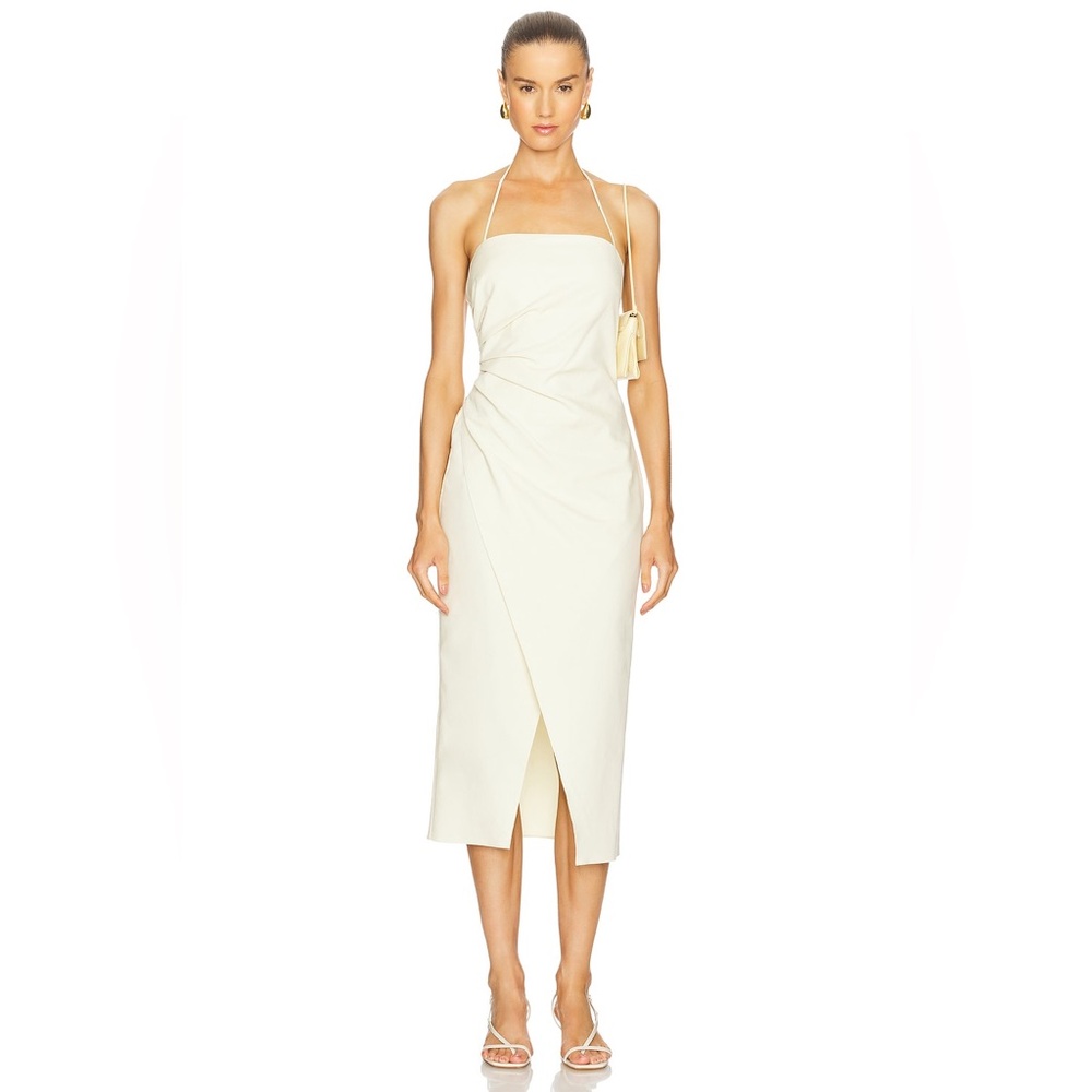 A.L.C. Charlotte Cream Strapless Dress in Vanilla